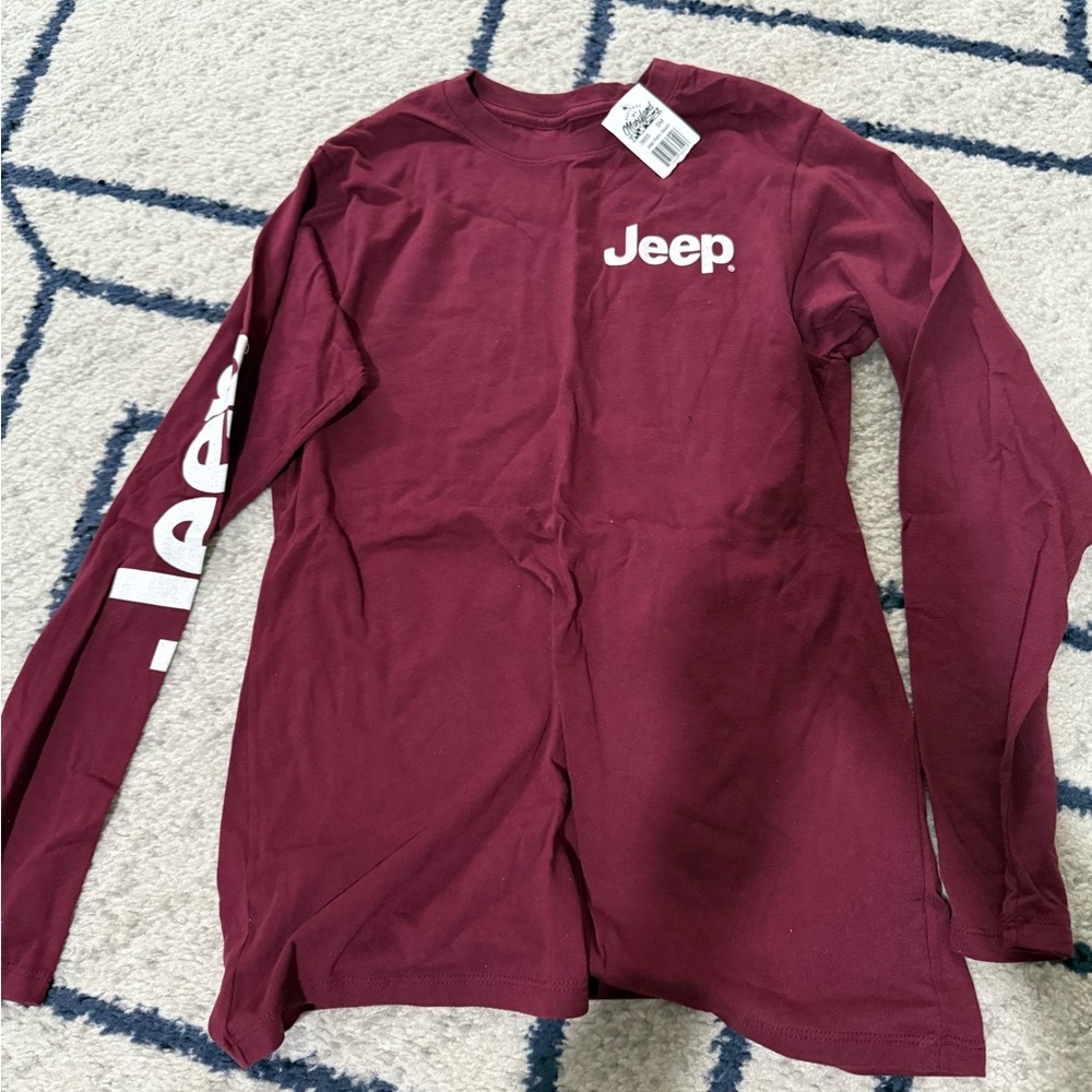 Jeep Burgundy Retro Beach Tee
